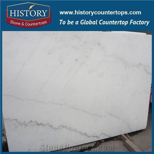 Historystone Livingroom Background Wall Landscape White Marble Grey Cloud White Stone Slabs for Floor Polishing/Tiles/Wall Cladding Covering.