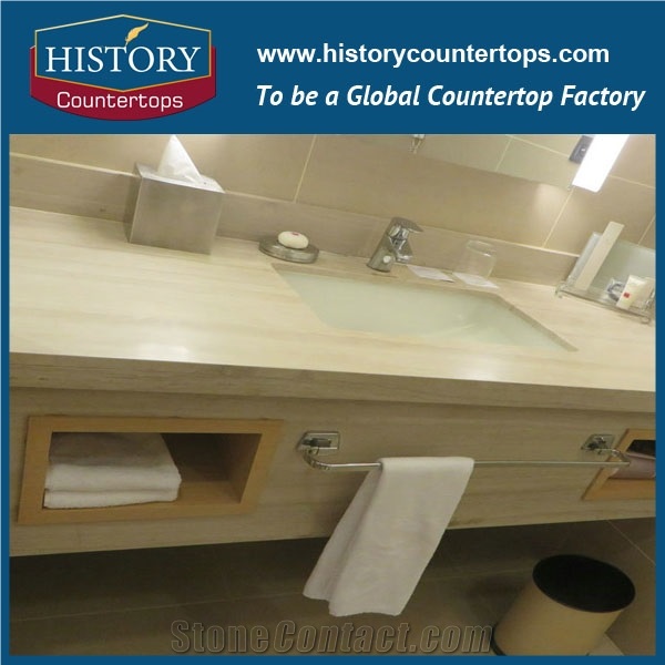 Historystone Marble Bathroom Countertops/Custom Vanity Tops/Wall Covering Stone/Bathroom Vanity Tops,Engineered Stone Bathroom