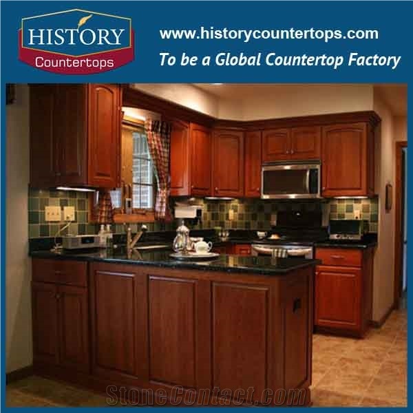 Historystone Natural Emerald Pearl Granite Stone Kitchen Countertops/Kitchen Work Top