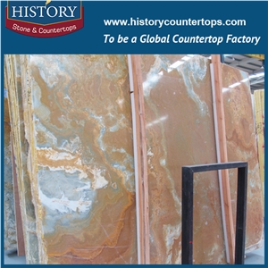 Historystone Onyx Slabs & Tiles for Counter Tops and Bars, Interior Wall Panels, Water Walls,Make in French Covering
