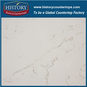Historystone Polished and Glossy Surface in Lyra Man Made Tile and Slab Quartz Stone for Kitchen Countertops or Family Bar Tops.