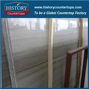 Historystone Special Offer China Serpeggiante White Wood Veins Polished Marble Slabs Blanks,Stone for Wall/Bathroom/Floor Decoration.