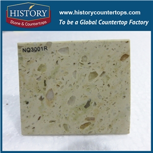 Historystone Tampa with Glossy and Slippy Texture Fine Multi Color Granite Tile and Slab Quartz Stone for Kitchen Countertops or Worktops