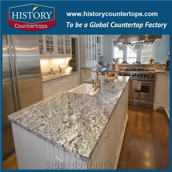 Historystone White Granite Bathroom Vanity Tops Have 2/3 Cm/ Custom Vanity Tops/Solid Surface
