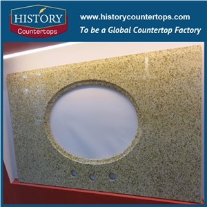 Historystone White Granite Countertop Vanity Top Polished, Solid Surface,Custom Vanity Tops