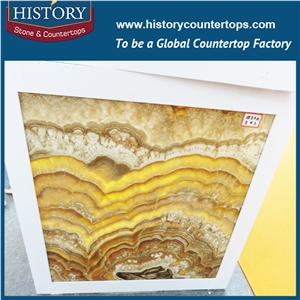 Historystone Yellow Onyx Tiles Nad Slabs, Floor/Wall Covering, Wall/Floor Tiles Used in Buildings