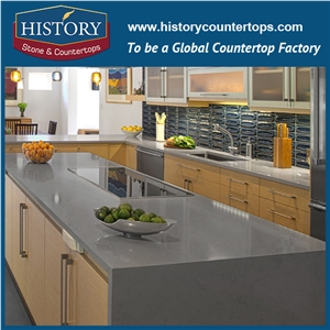 Ice Age Historystone with Exquisite and Capacious Elements Surface Marble Quartz Stone for Kitchen Countertops