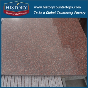 India Surface Polished Ngj026 Ruby Red Granite Floor Covering Tiles Wall Panel Clading,Interior Decoration Stone
