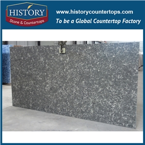 Kosmus China New Engineered Grey Quartz Stone Slabs Polished, Hot Sales Interior Wall & Floor Tiles, Prefab Kitchen Countertops & Bath Vanity Top