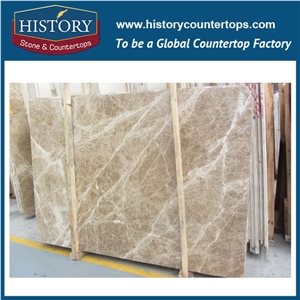 Light Emperdor Marble Slabs for Kitchen Countertop, Marble Tile for Wall Cladding Floor Covering and Skirting