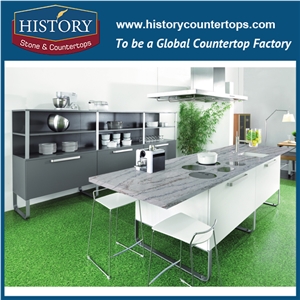 New Calacatta Vein Nq5108 White Soild Surface Quartz Stone Kitchen Countertops/Bench/Bar/Worktop Tops