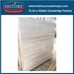 Oya Wooden White Marble Slab Polishing, Good Quality with Best Service