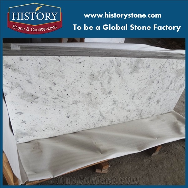 Polish Big Slab White Lanka Sri Natural Granite Stone Cut to Size Tile for Flooring, Wall, Haft Slab, Dambulla Kitchen Decoration for Countertop