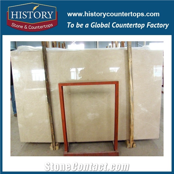 Popular Turky Marble Cream Marfil Sp Slabs & Tiles Good for Kitchen Countertops, Bathroom Vanity Tops, Wall and Floor Covering for Sale