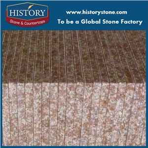 Red Peach Granite from China Engineered Stone Factory,Market Used in Polished Bathroom Vanity Tops,Surface