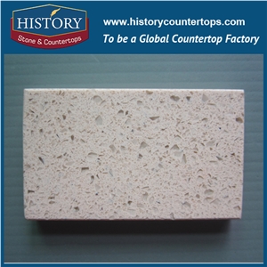 Toluca Sand Yellow Historystone Polished and Smoothed Surface Shunning Tile and Slab Quartz Stone for Kitchen Countertops or Worktops.