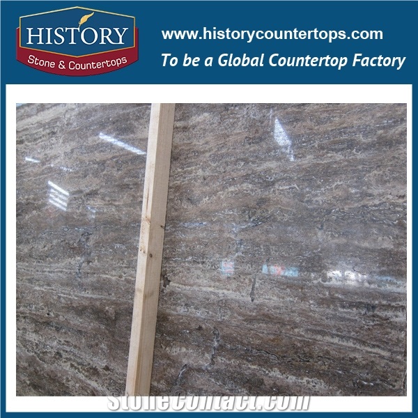 Turkey Vein Cut Silver Gray Travertine,Ash Travertine for Wall and Floor Applications