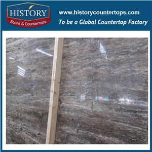 Turkey Vein Cut Silver Gray Travertine,Ash Travertine for Wall and Floor Applications