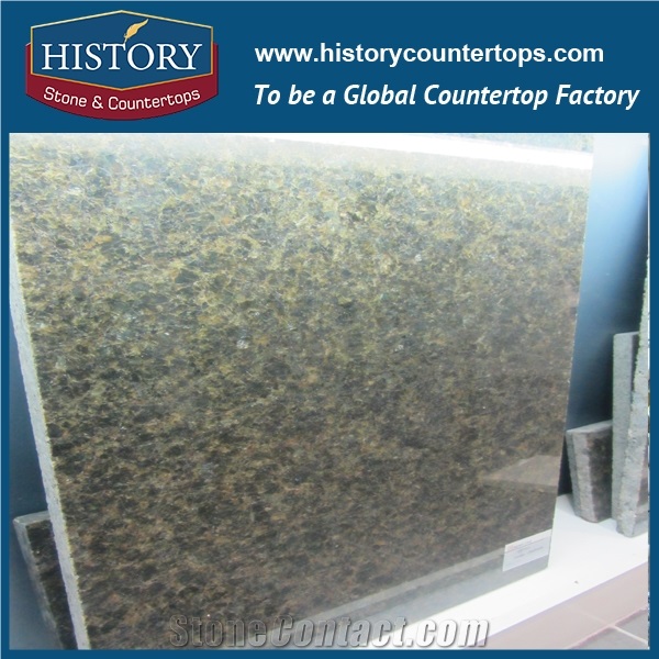 Verde Ubatuba Imported Granite Green Slabs Prefab for Interior/Exterior Decor Walling & Flooring Tiles, Polished Countertops Bath & Kitchen