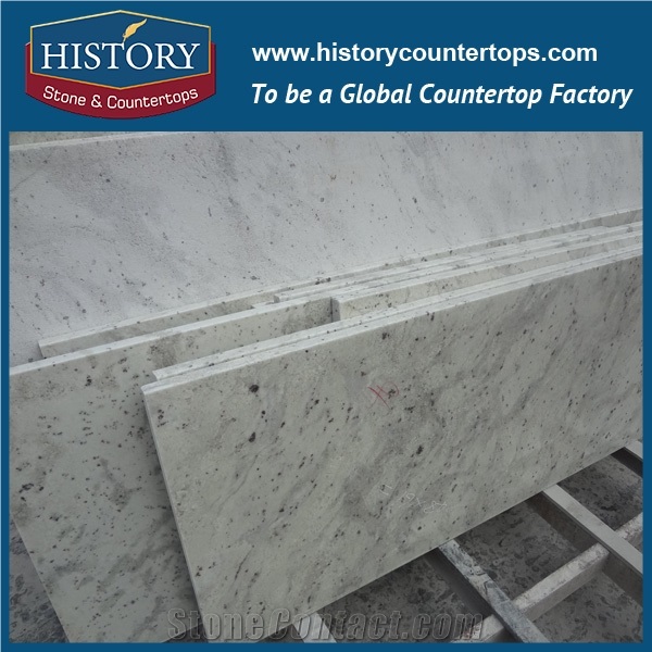 White Lanka Andromeda Granite Slab Good Quality for Countertop in Kitchen, Reasonable Price Flooring Tile and Wall Coverings, Stairs, Sills