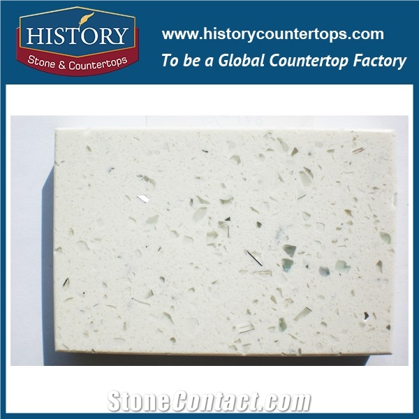 White Platinum Quartz Stone Slabs Polished Surface, Engineered China Stone Flooring & Walling Tiles for Kitchen & Bathroom Top Interior Decor