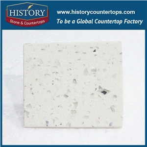 White Platinum Quartz Stone Slabs Polished Surface, Engineered China Stone Flooring & Walling Tiles for Kitchen & Bathroom Top Interior Decor