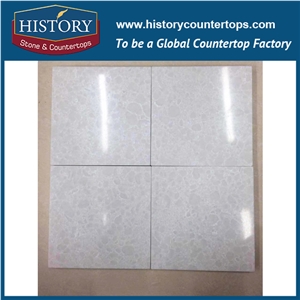 White Quartz Stone Slabs & Tiles for Interior Decor Walling and Flooring, Prefab Kitchen Countertops & Bath Vanity Top Best Selling High Quality