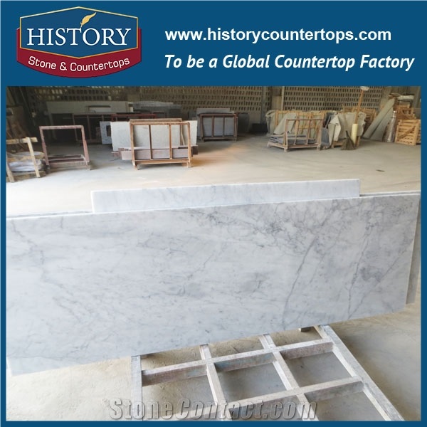 Wholesale Volakas White Commercial Kitchen Countertop Marble Top Work Table