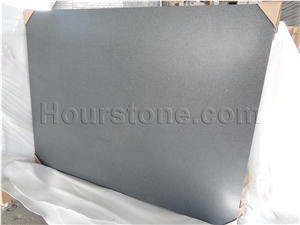 Chinese Natural Granite,Pure Black/Shanxi Black with Gold Dot Ieather Finished Surface,Black Tiles for Exterior Decoration