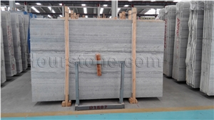 Danube Gery Marble Slabs, Blue Wood Marble Vein Cut, Polished, for Wall and Floor Covering