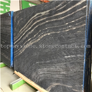 Black Wood Marble,Black Wood Vein Marble,Black Forest Marble with Big Slab and Polished Surface