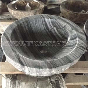 China Marble Round Washbasin Wash Bowls Sink & Basins for Kitchen and Bathroom from Manufacturer Vieka Stone