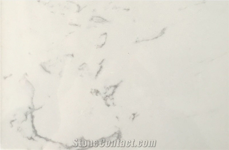 Cloudy White Bpx-001 Artificial Quartz Stone Tiles/Slabs,Wall Cladding/Floor Covering/Landscaping/Water-Jet/Cut-To-Size/Building Design/Project