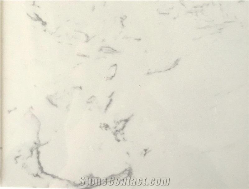 Cloudy White Bpx-001 Artificial Quartz Stone Tiles/Slabs,Wall Cladding/Floor Covering/Landscaping/Water-Jet/Cut-To-Size/Building Design/Project