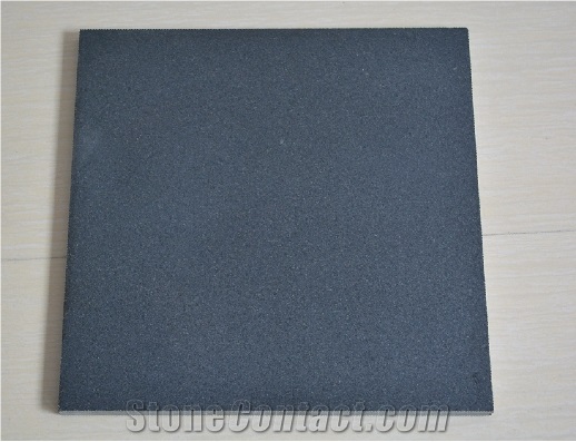 Absolute Black Granite Tiles ,Honed Shanxi Black Granite Tiles, China Black Granite