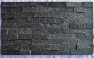 Black Quartzite Cultural Stone Wall Veneer