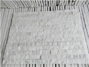Crystal White Quartzite Cultured Stone, Quartzite Ledge Stone Wall Decor