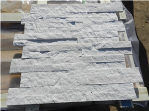 Crystal White Quartzite Cultured Stone, Quartzite Ledge Stone Wall Decor