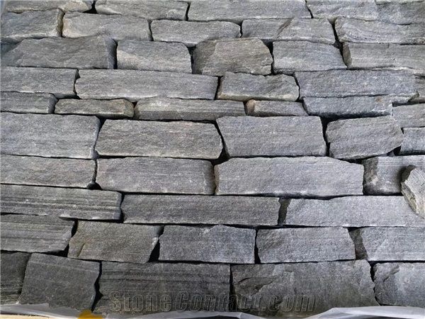Loose Grey Slate Stone Stacked Stone Cultured Stone,Wall Cladding,Slate Stripes