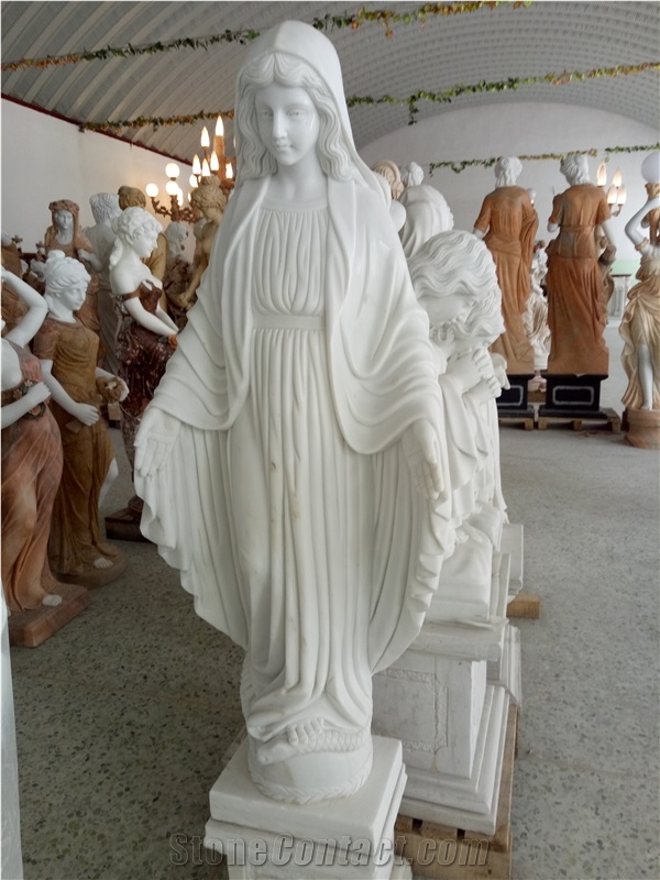 Marble Sculpture Of Virgin Maria