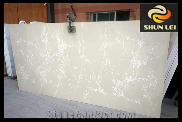 Marble Series Cotton Candy Quartz Stone Slab for Kitchen and Bathroom Tiles for Flooring Wall Panel, Engineered Quartz Slabs