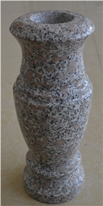 Tombstone Flower Granite Vases for Gravestone