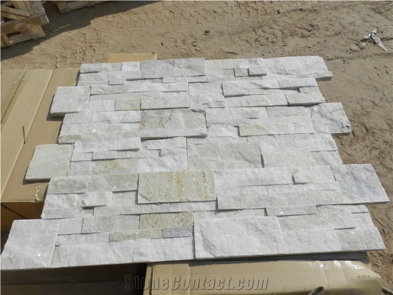 White Quartzite Wall Cladding Culture Stone