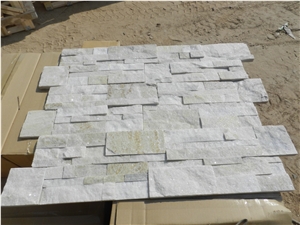 White Quartzite Wall Cladding Culture Stone