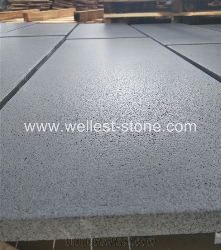 Natural Grey Basalt Honed 30x60 Basalt Tile Floor Tile Swimming Pool Tile Wall Decorative Basalt Tile Stair Steps