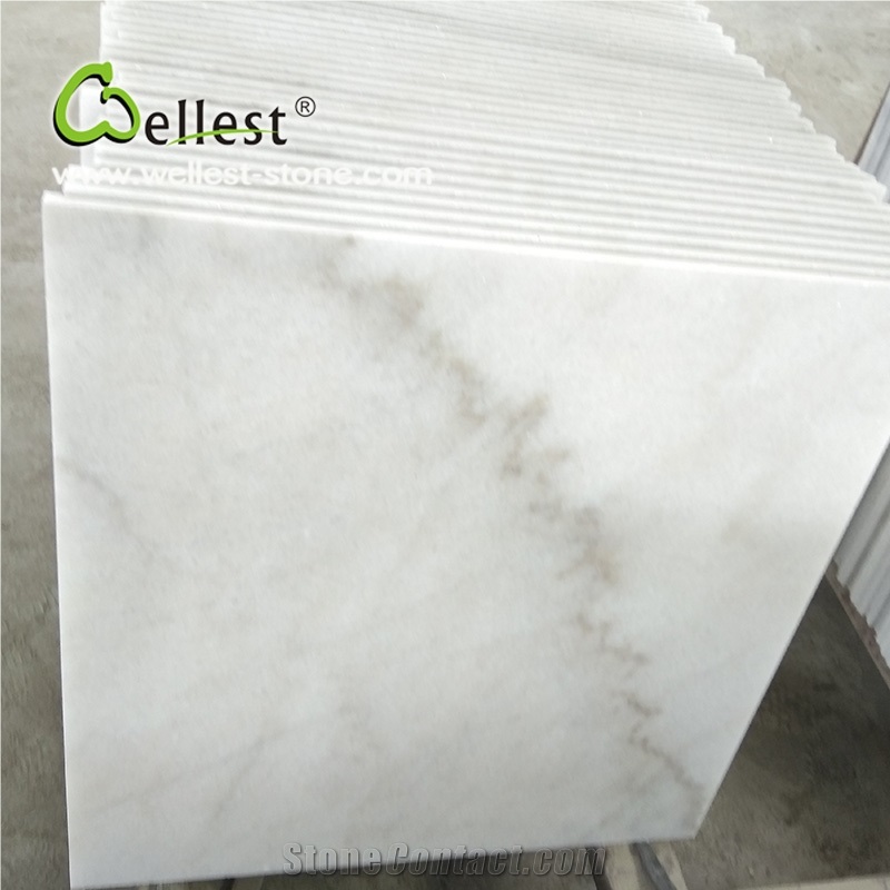 Natural Guangxi White Marble Polished Marble Floor Tile Indoor Building Material Wall Decorative Marble Tile