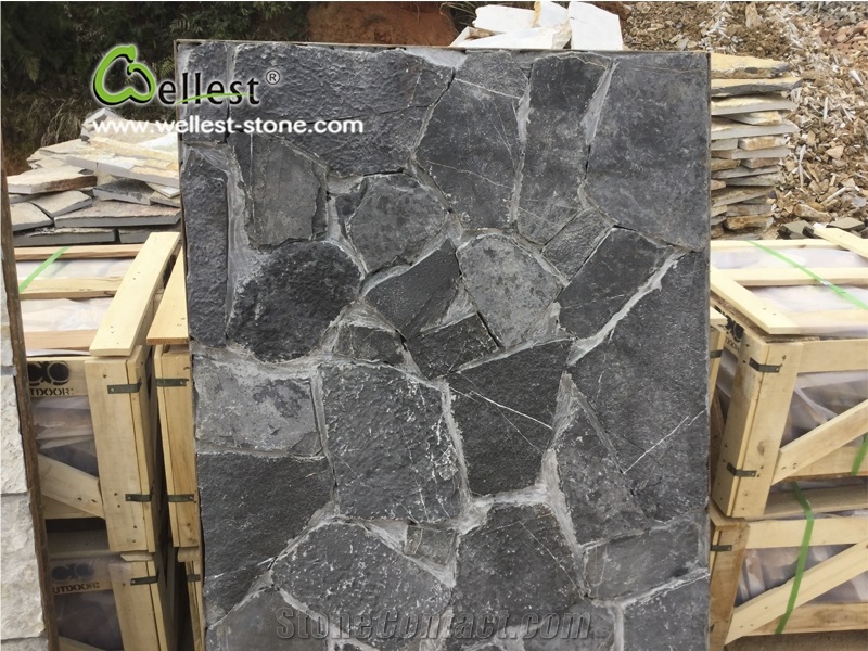 Natural Stone Loose Stone Wall Veneer Cement Back Outdoor Wall Cladding Stone Pattern