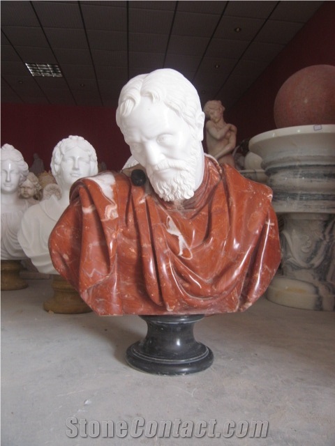 Marble Bust with Roman Style in Life Size