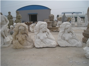 White Marble Statue Sculpure