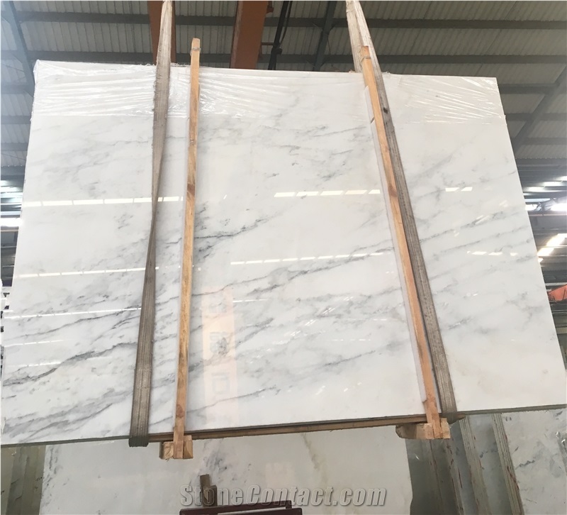 Oriental White Marble Slabs & Tiles , China Carrara White Slabs, Dfb White Marble Slab, Baoxing White Marble Slab
